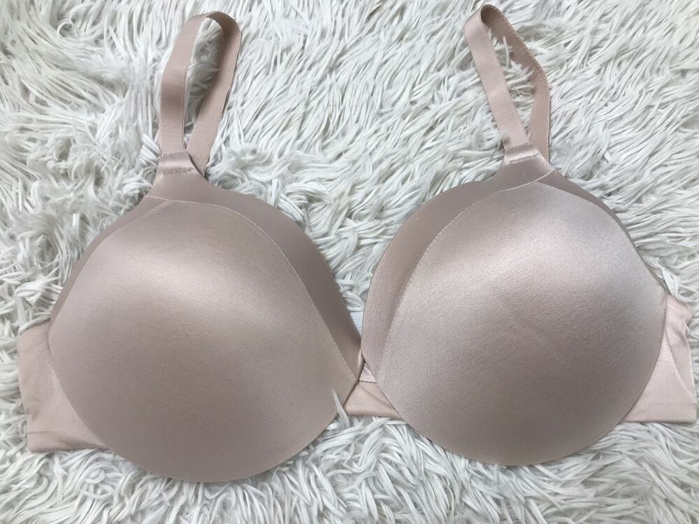 Women Pink 38D Maidenform Cushioned Underwire Bra Comfort Devotion Full Coverage